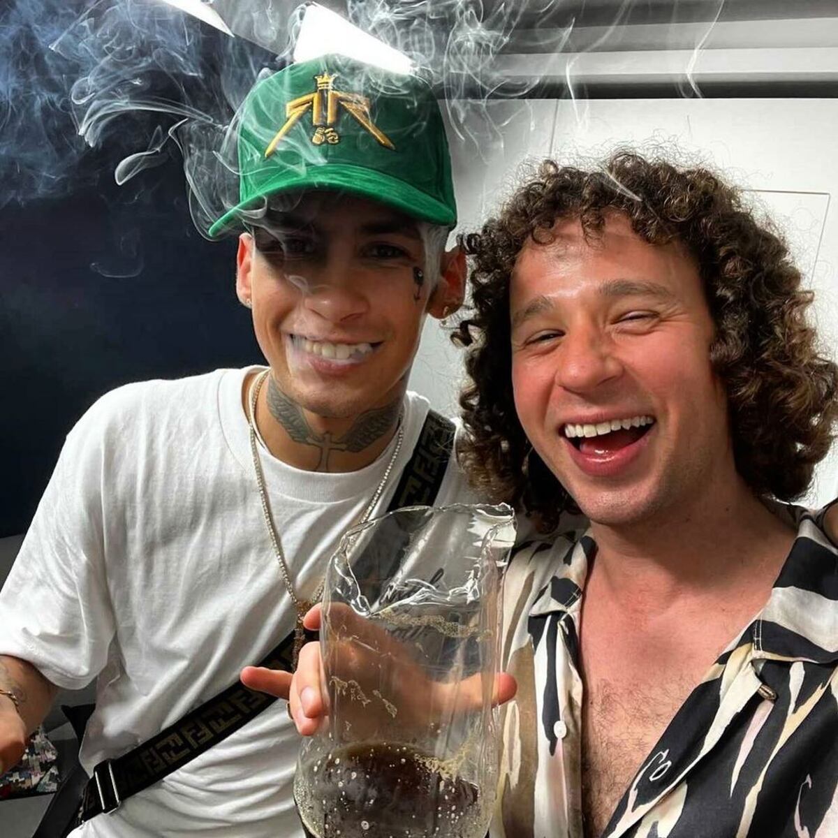 L-Gante y Luisito Comunica se juntaron y tomaron fernet