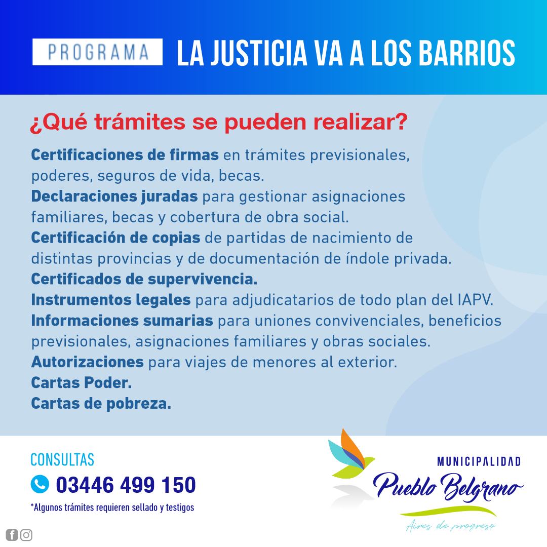 La justicia en los barrios