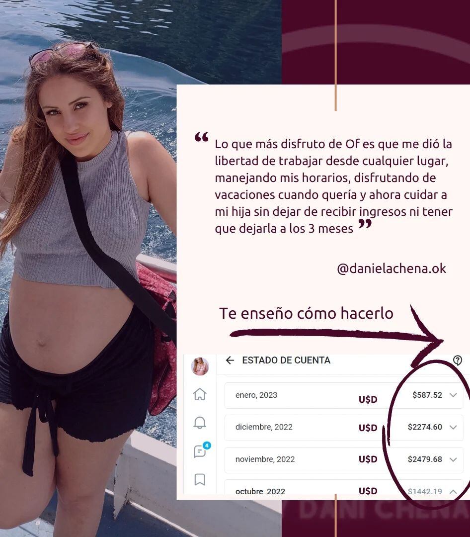 Daniela Chena y su curso de OnlyFans