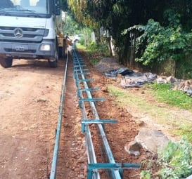 Puerto Iguazú: culminan obras viales en barrio Santa Rosa.