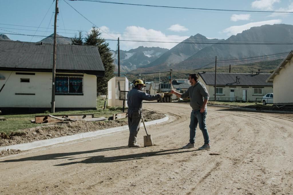 Recorrió la Obra de calle Cabo Grannanielo el intendente Walter Vuoto.