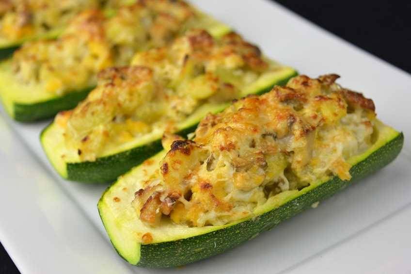 Calabacines Rellenos, una receta que es rica en proteínas y aparece en las dietas