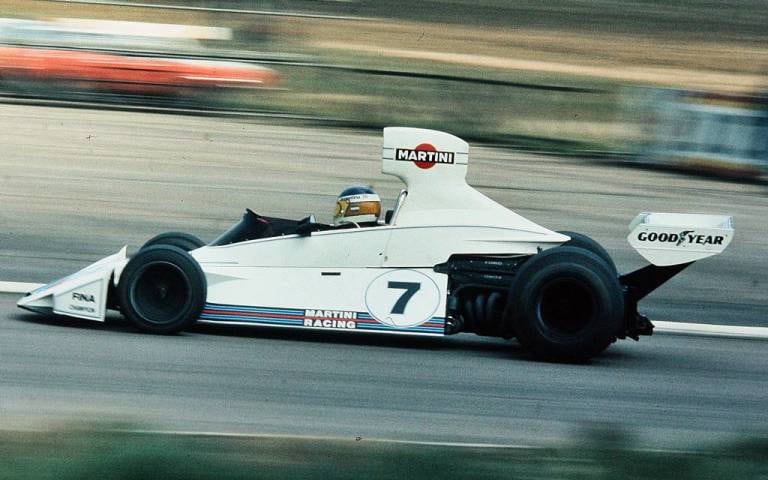 Lole Reutemann y su Brabham BT44 en 1974.