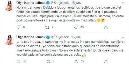 La respuesta de Karina Jelinek tras los rumores de que su pareja la engañó en el cumpleaños de Rodrigo De Paul.