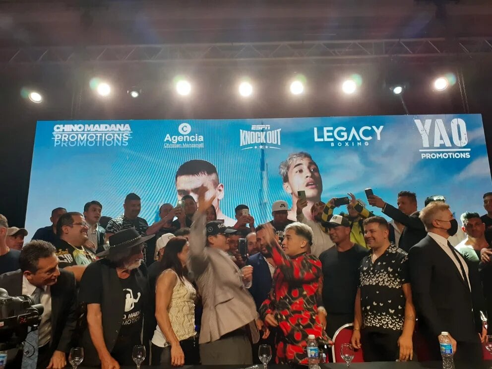 Marcos Maidana y Yao Cabrera presentaron la pelea de boxeo que realizarán en Dubai.