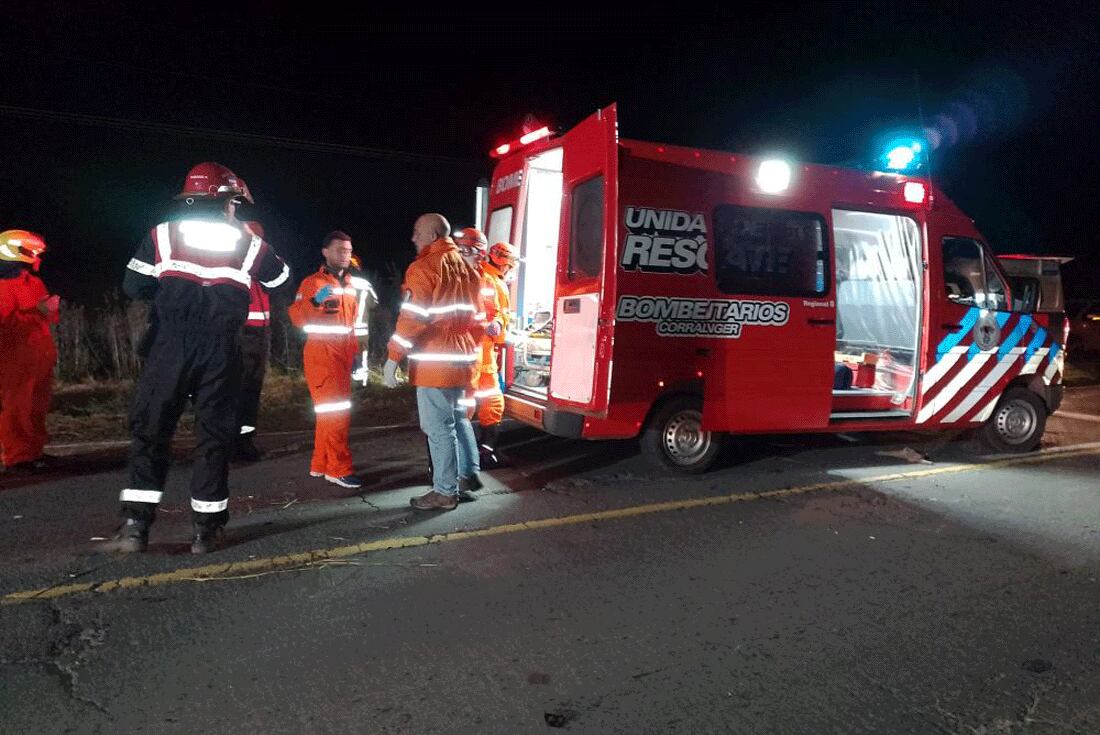 Choque. Ocurrió entre Corral de Bustos e Isla Verde. (Gentileza Monte Maiz Mira)