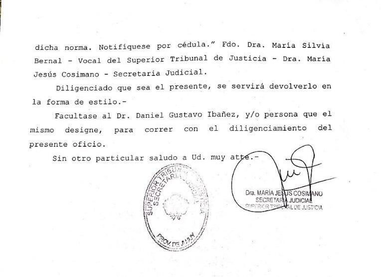 La jueza María Silvia Bernal, vocal del Superior Tribunal de Justicia, ordenó que se notifique al municipio y concejales de Abra Pampa la solicitud de la medida cautelar.