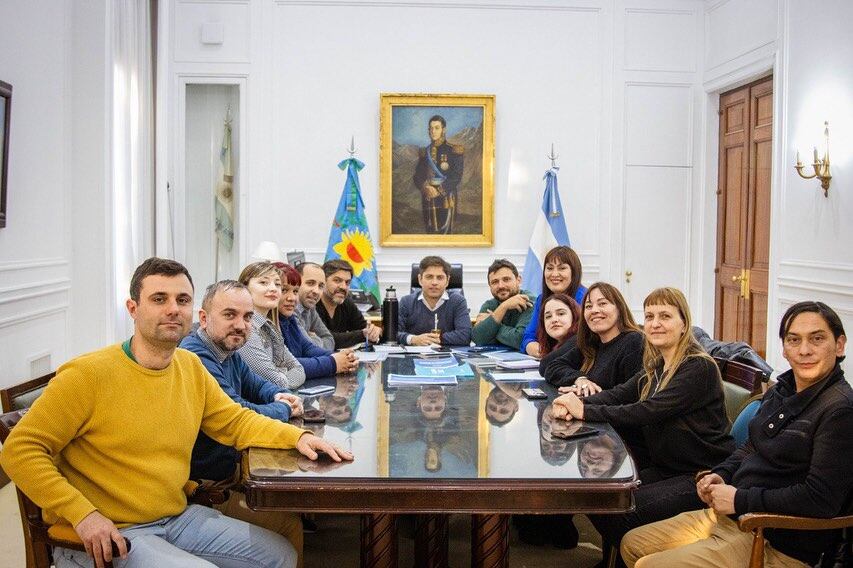 Axel Kicillof en campaña electoral en la provincia de Buenos Aires