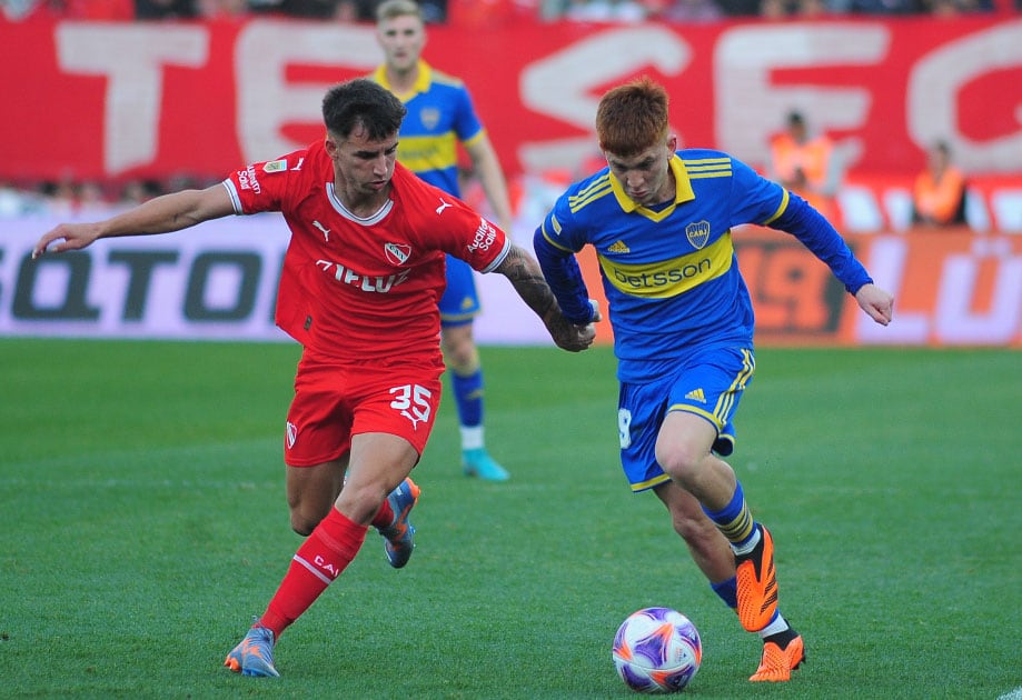 Independiente ante Boca por la última fecha del campeonato. (Fotobaires).