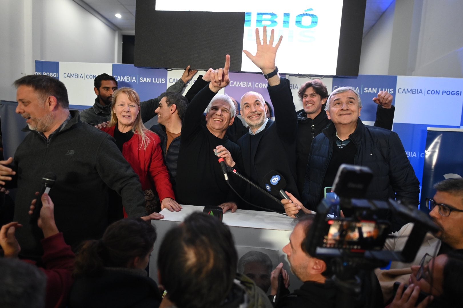 Horacio Rodríguez Larreta celebró el triunfo de Claudio Poggi en San Luis