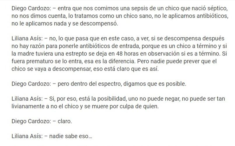 Parte de la defensa planteada por Luis Obregón.