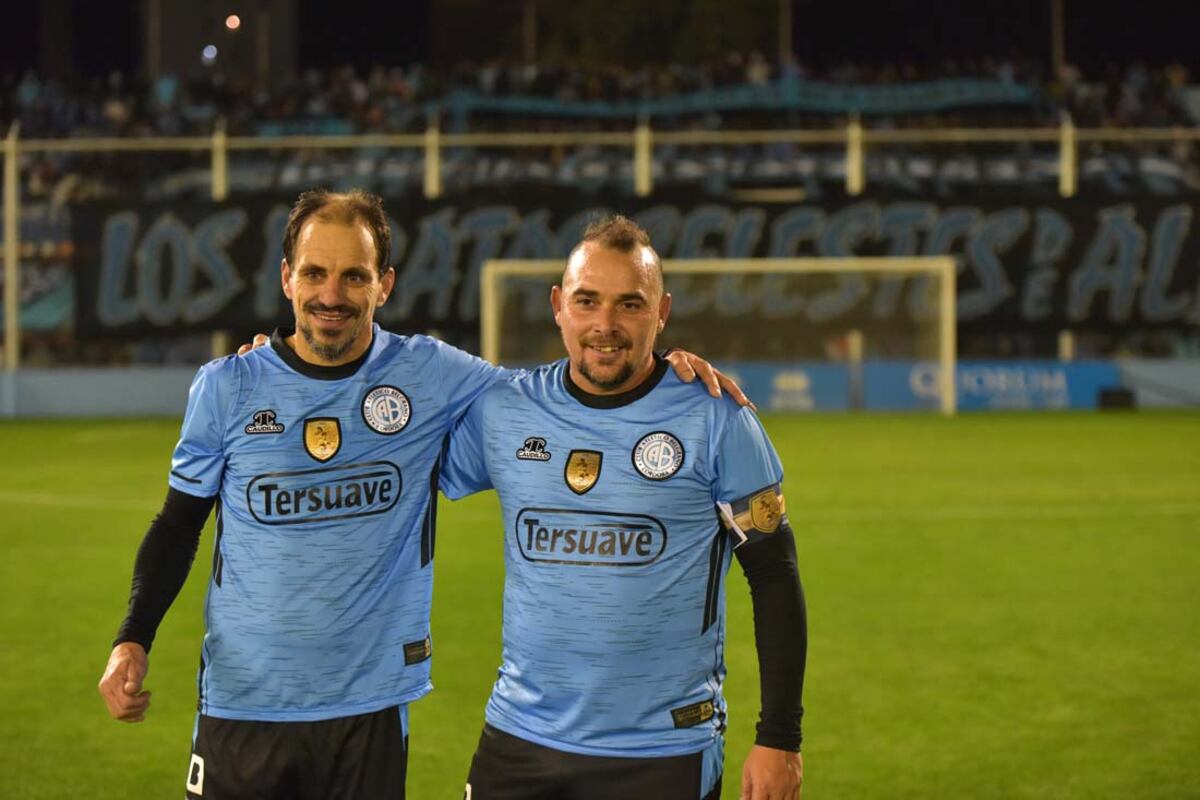 Paolo Frangipane y Matías Gigli y un homenaje lleno de recuerdos en la cancha de Belgrano