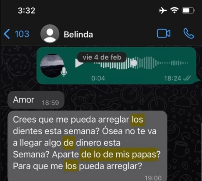 El chat entre Belinda y Christian Nodal que desató la polémica por la ruptura entre los cantantes