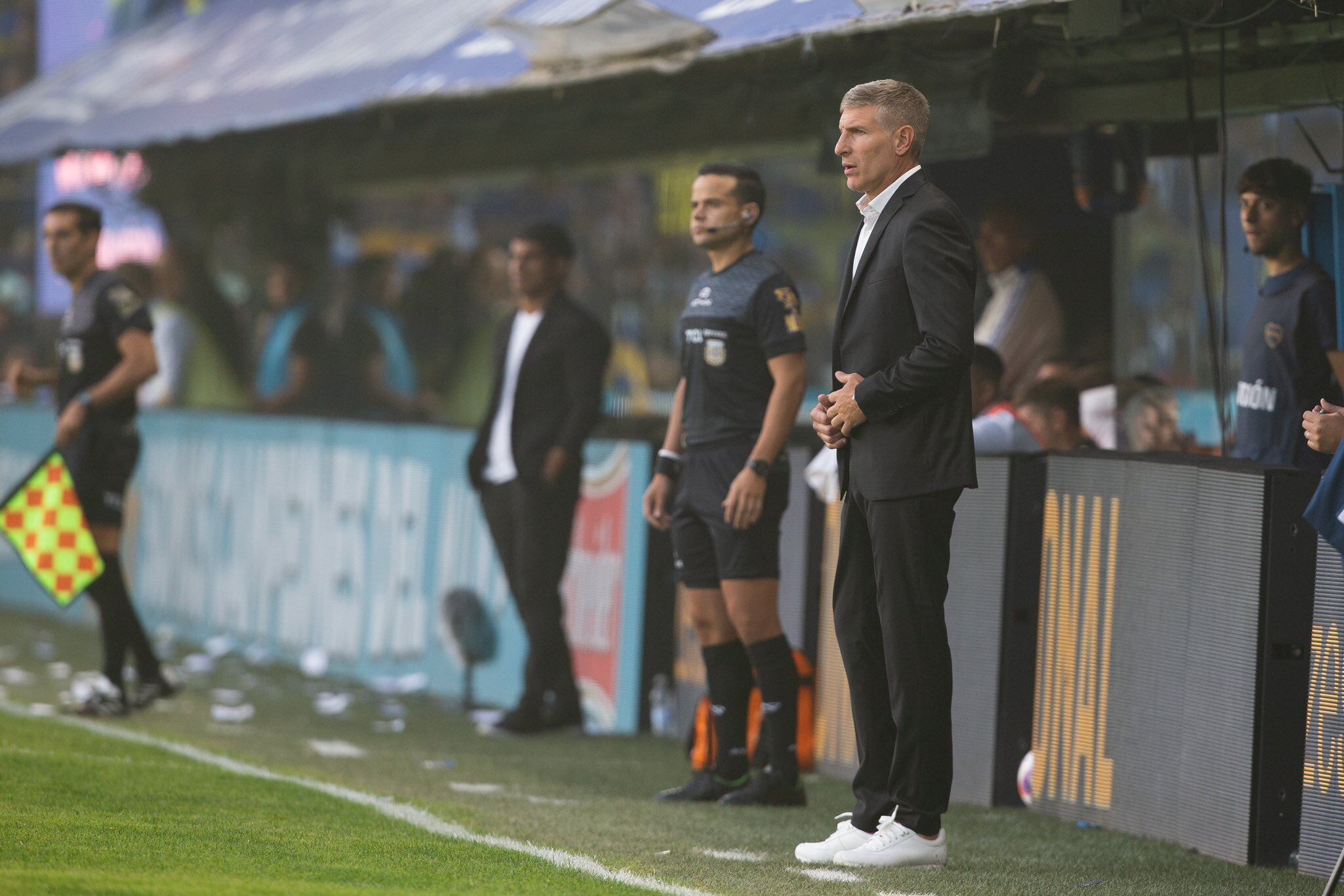 El entrenador Martín Palermo deberá meter mano en el equipo para enfrentar a Talleres. (Prensa Platense)