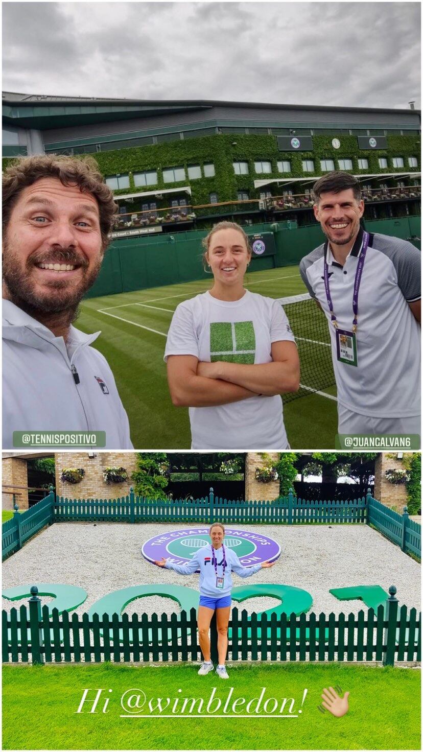 "Nachu" estuvo en el All England Lawn Tennis & Croquet Club en vísperas del partido contra Ann Li.