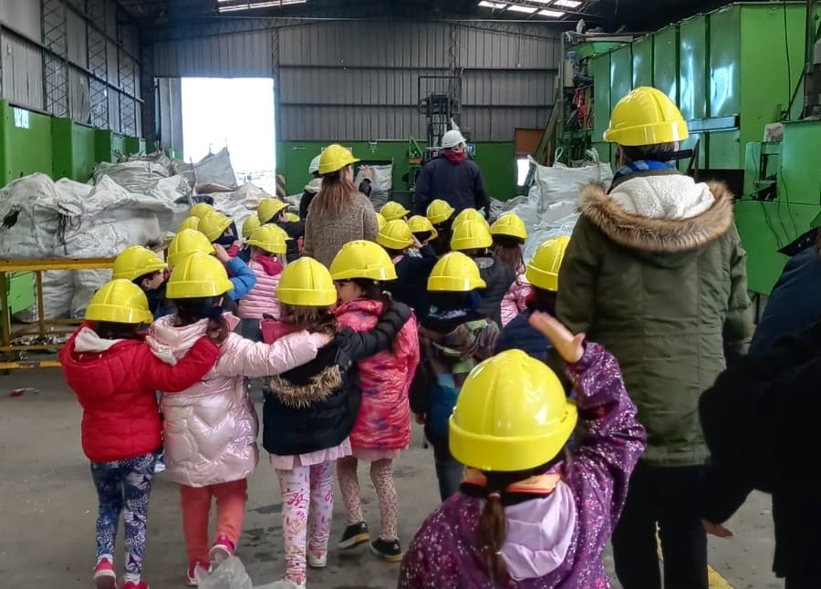 Alumnos del Jardín Hogar San José visitaron la Planta de Residuos de Tres Arroyos