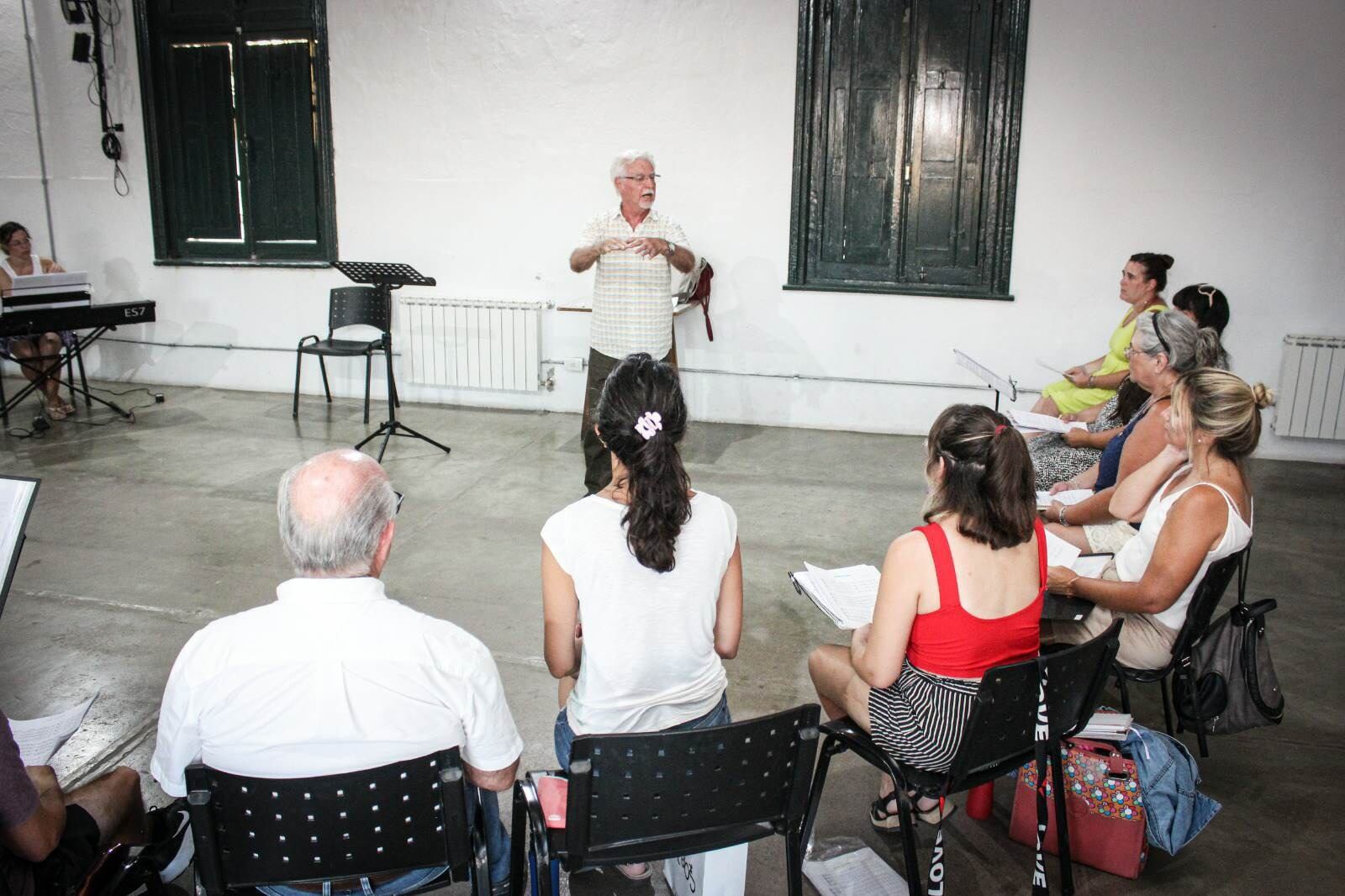 Se llevó a cabo el Taller de Música Coral en el Centro Cultural La Estación de Tres Arroyos