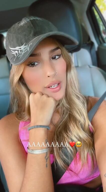 La ex participante de Gran Hermano sumó una gorra super chic a su outfit para ensayar con "Fuerza Bruta" / Foto: Instagram