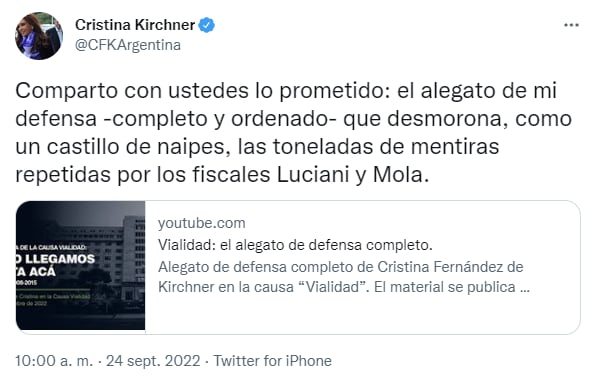 Cristina Fernández de Kirchner