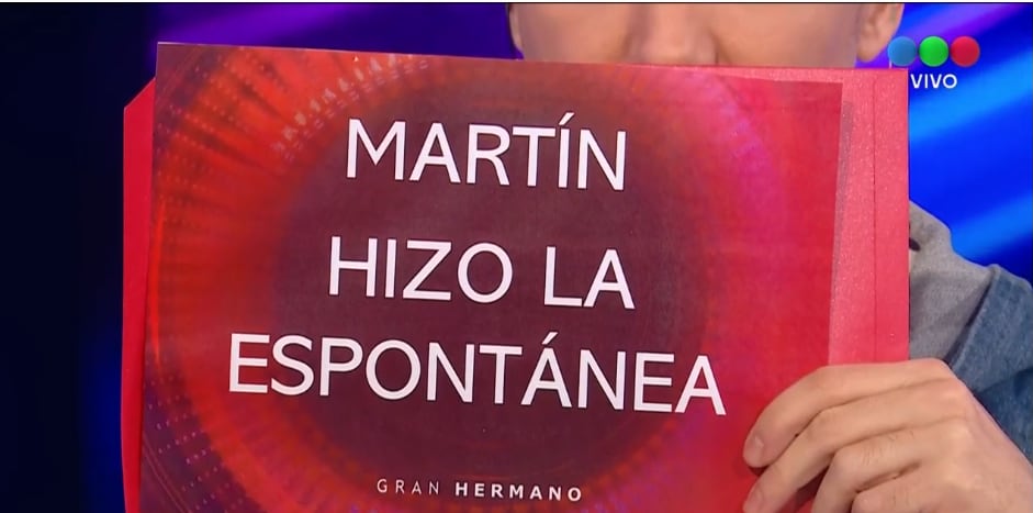 Martín Ku hizo la espontánea en Gran Hermano.