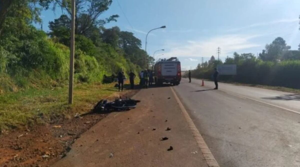 Accidente fatal en Oberá: un motociclista perdió la vida