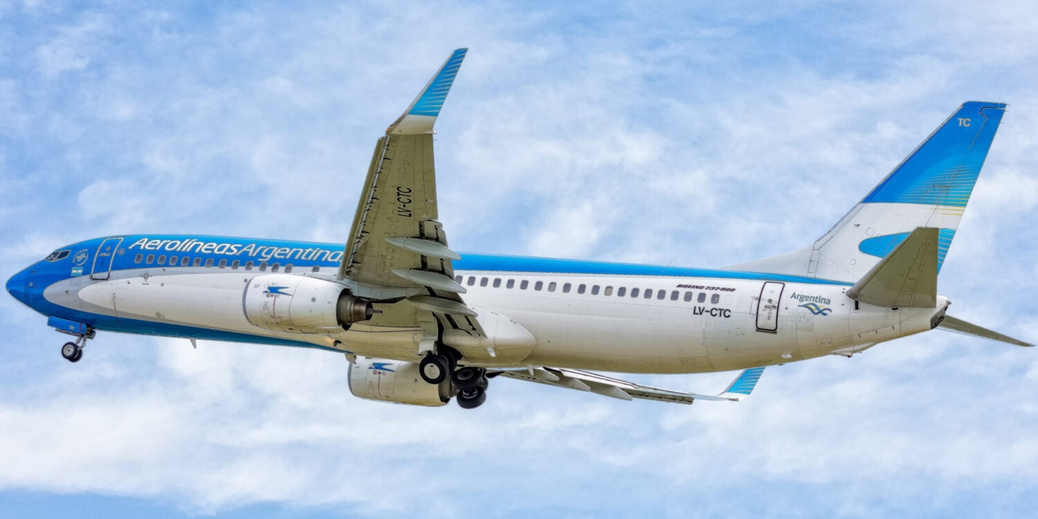 Avión de Aerolíneas Argentinas