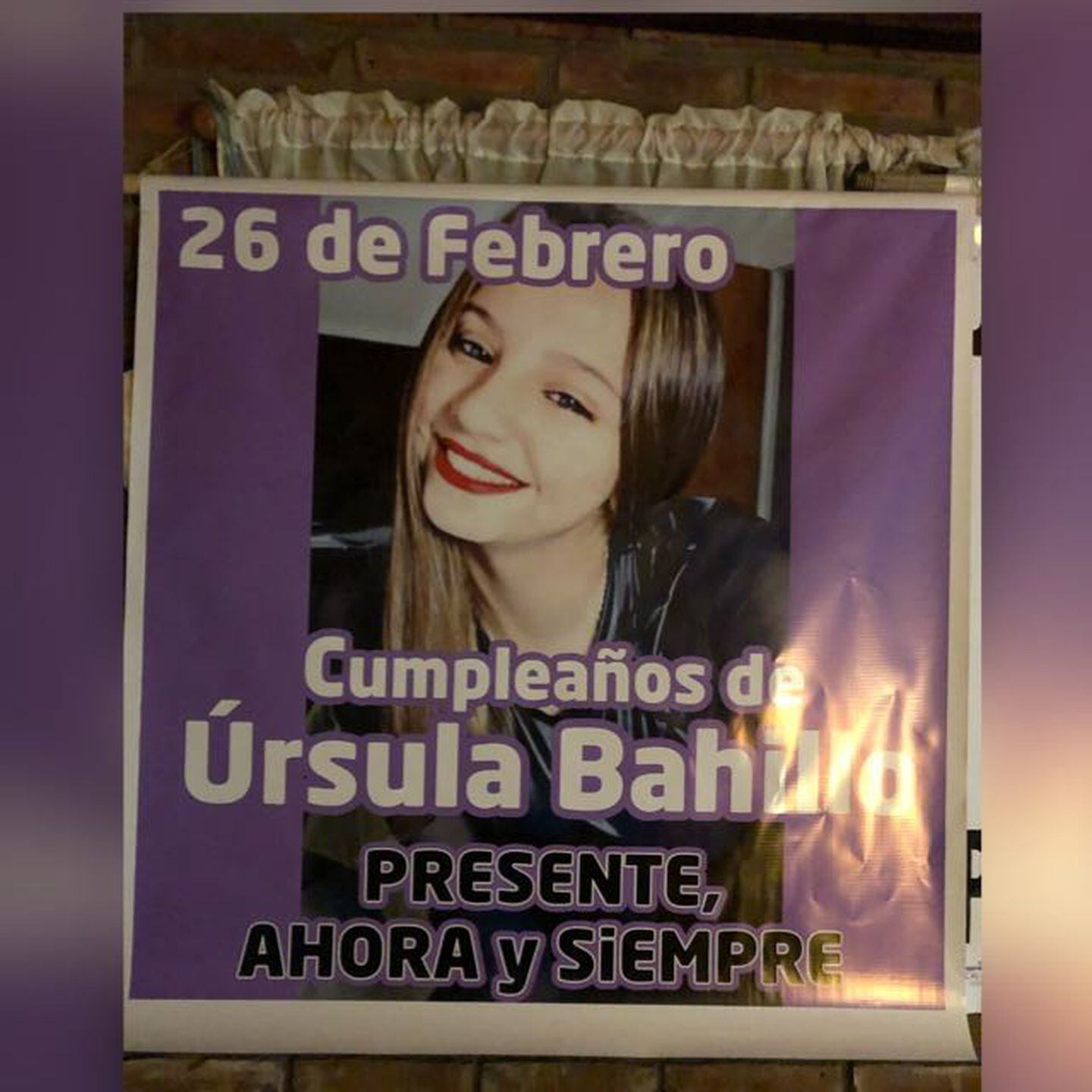 Úrsula Bahillo cumpliría este viernes 19 años. (Foto: Patricia Nasutti)