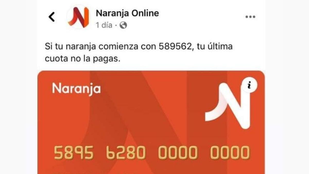 Ante una nueva estafa viral, Tarjeta Naranja brindó recomendaciones a sus usuarios