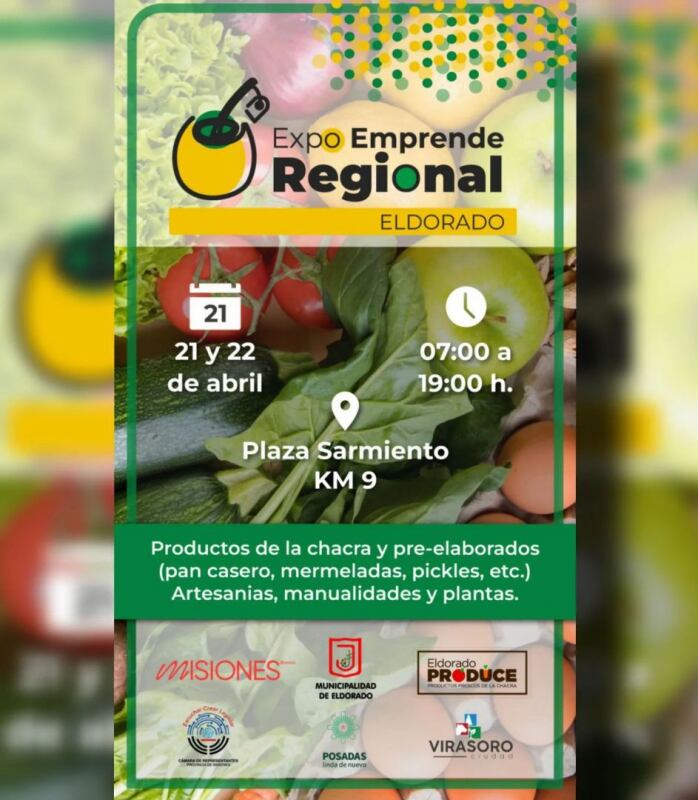 Eldorado será sede de la primera Edición Expo Emprende Regional.