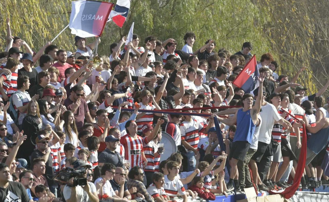 Marista Rugby Club campeón del Top 8 Cuyano al derrotar por 70-14 a Liceo. Final histórica. / Orlando Pelichotti (Los Andes).