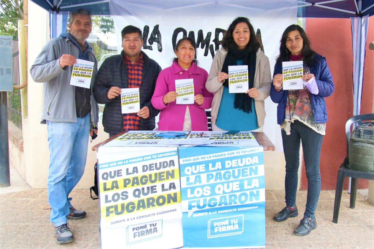 La diputada Chaher recorrió barrios de esta capital pidiendo firmas "para que la deuda del FMI la paguen los que la fugaron".