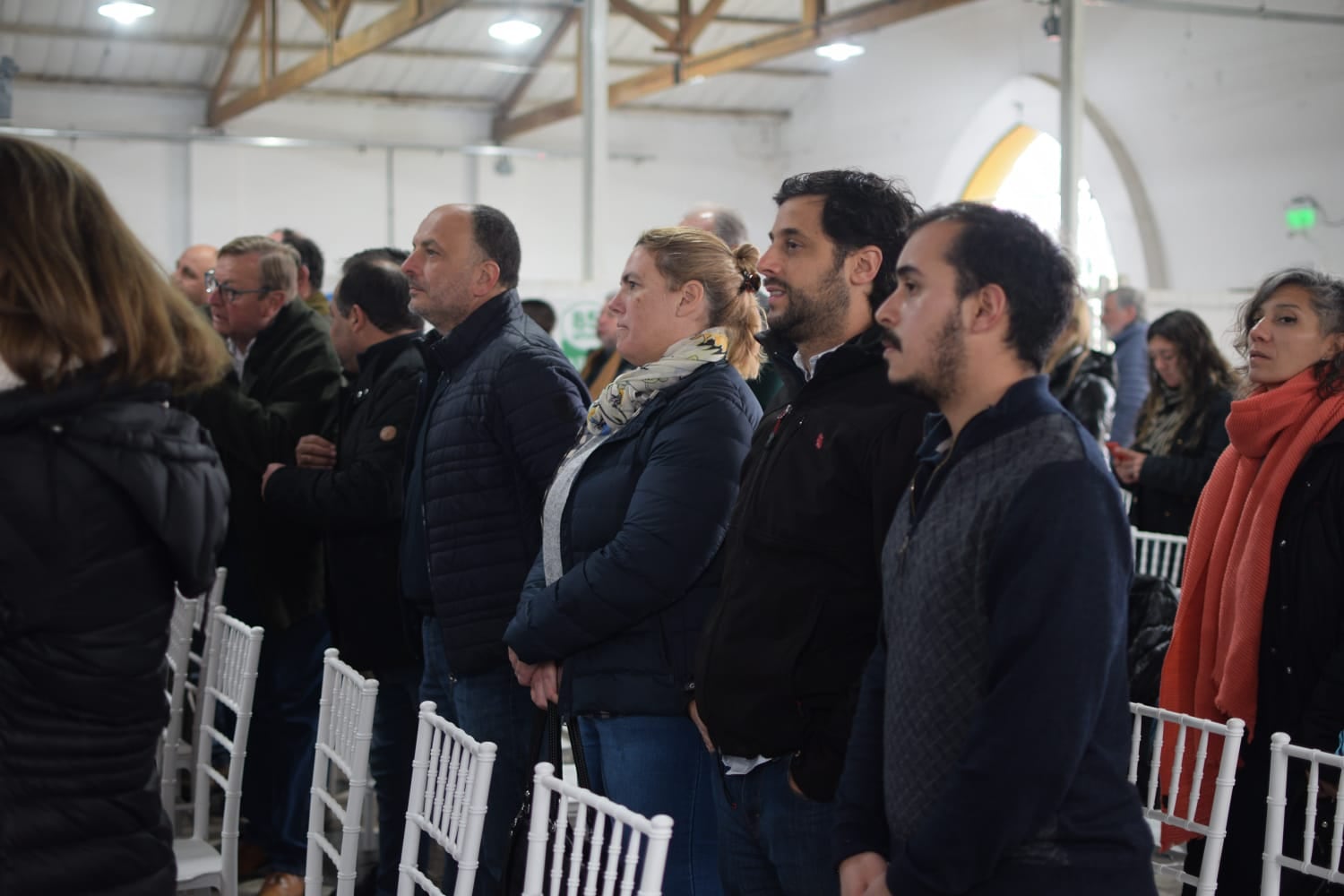 Candidatos de Unión por la Patria en la Exposición Rural