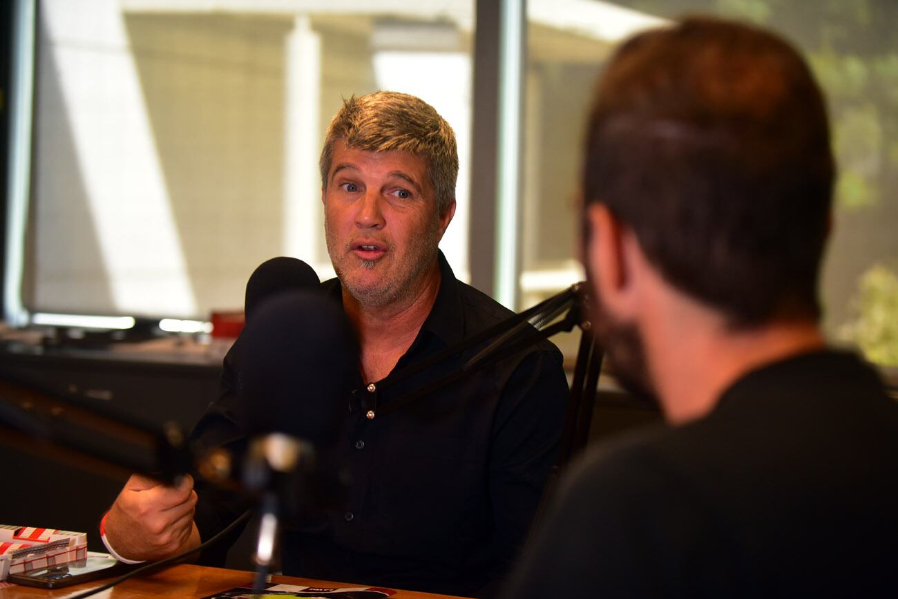 Federico Bessone, mánager de Instituto, visitó la redacción para grabar el podcast Mundo Gloria.  (La Voz)