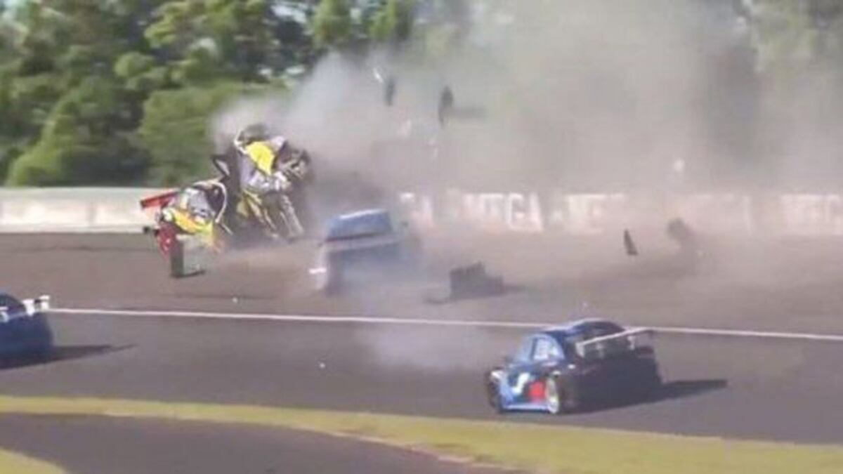 La grabación del accidente que protagonizó “El Dipy” en el Top Race desde adentro del auto