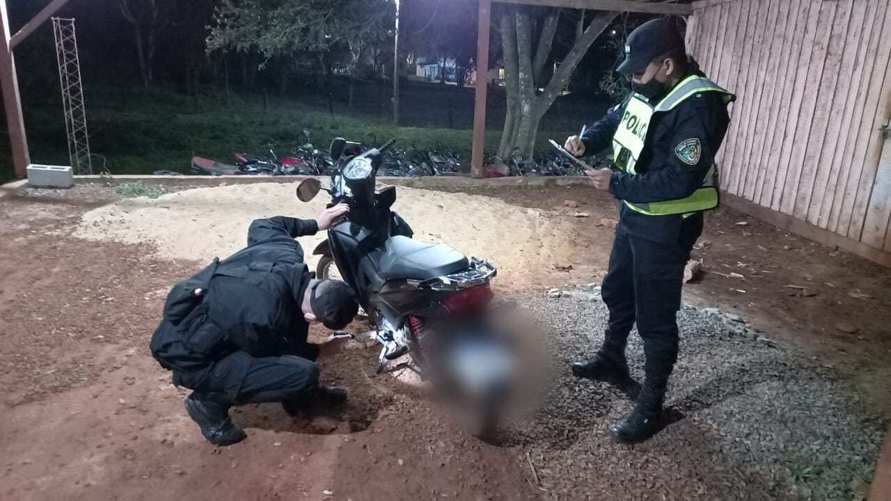 Recuperaron motocicleta sustraída en Oberá.