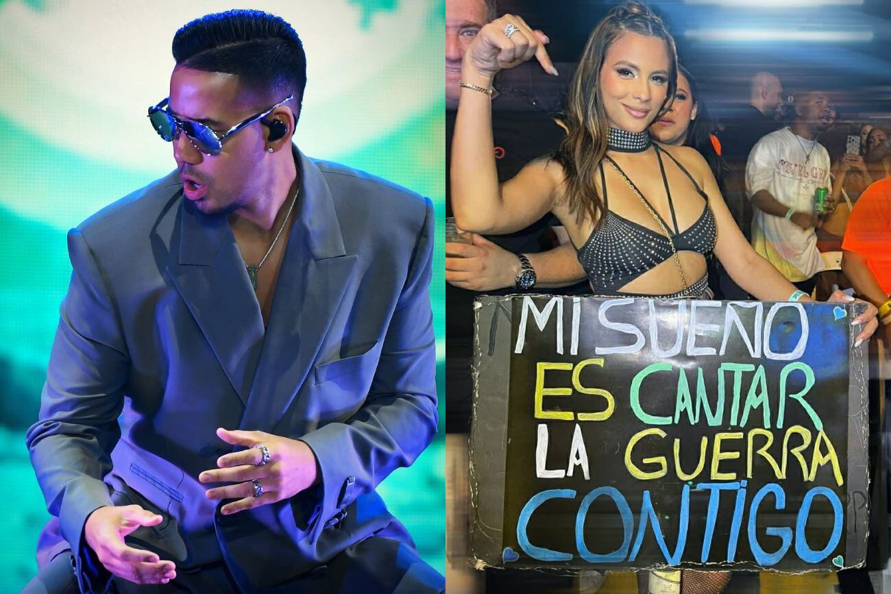 Subió a cantar con Romeo Santos, se lo chapó y su marido la dejó (Fotos: Instagram de Romeo Santos y Miriam Cruz)