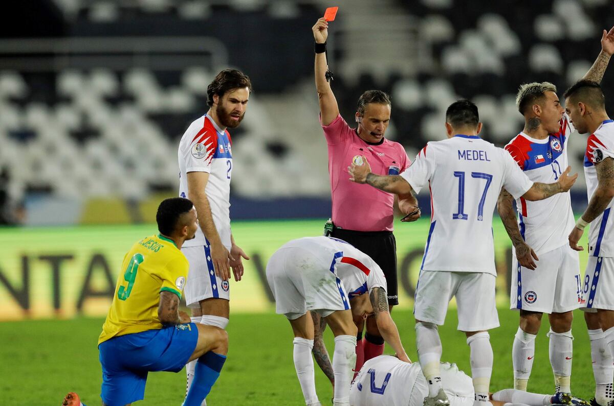 Gran baja para Brasil: sancionado, Gabriel Jesús se pierde la final contra Argentina
