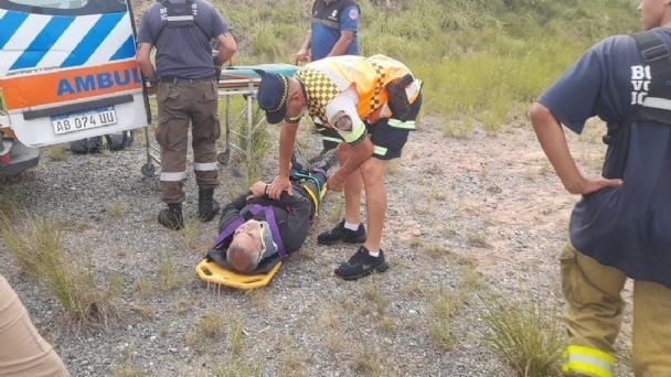 El hombre cayó cerca de la ruta provincial 34.