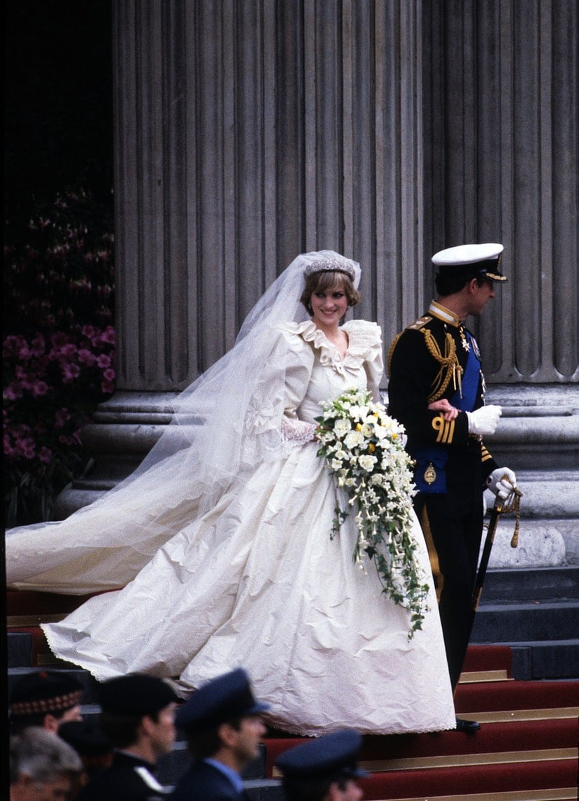 El vestido de novia de Lady Di.