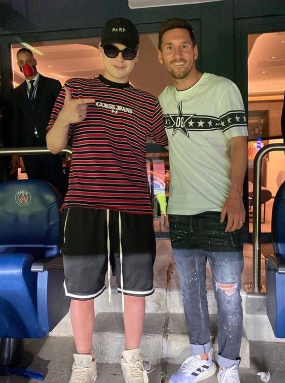 La foto de Lionel Messi junto a Bizarrap