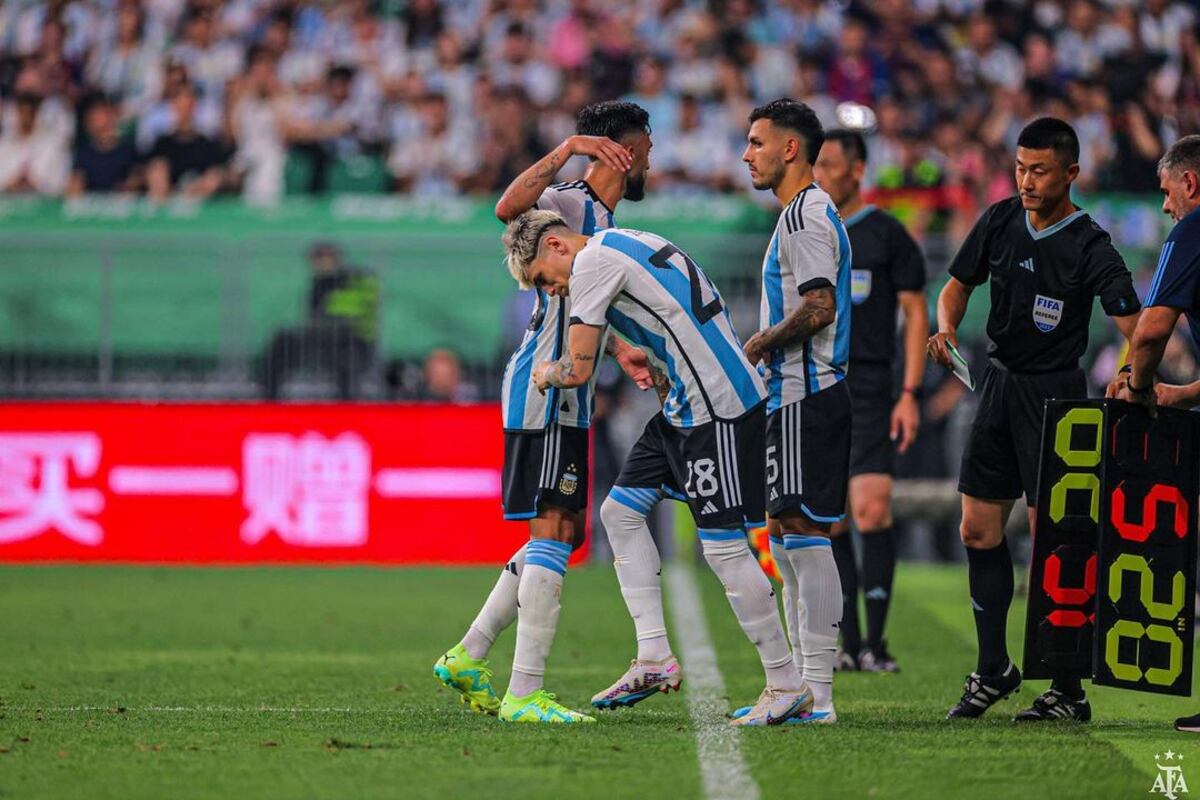 Alejandro Garnacho es nuestro: jugó su tercer partido con la Selección Argentina y quedó blindado