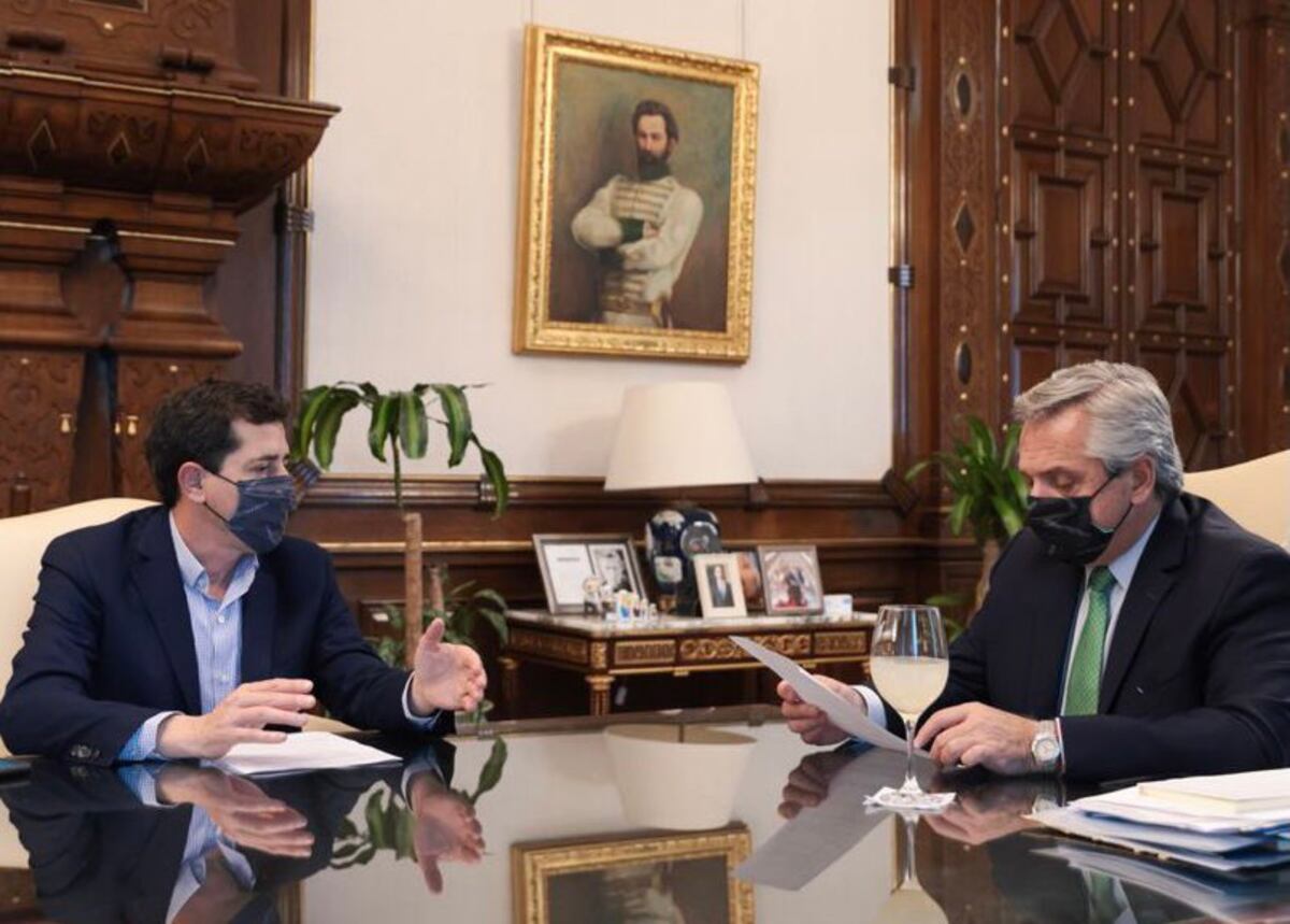 Alberto Fernández estuvo a solas con Wado de Pedro después de la crisis