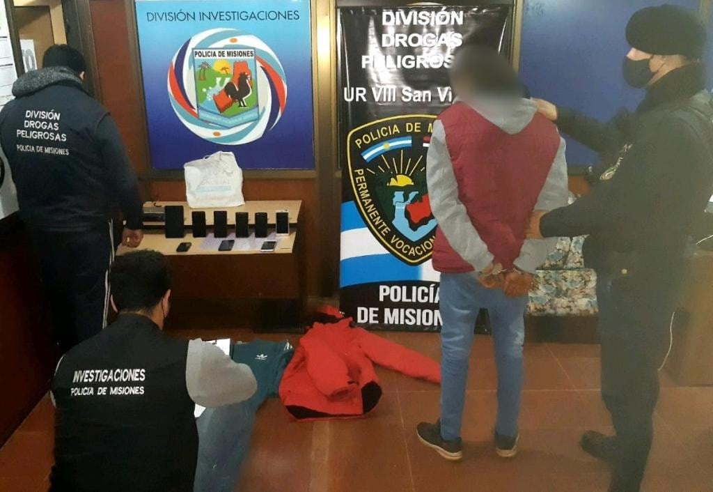 Joven terminó detenido por hallarse sospechoso de un robo cometido en San Vicente.