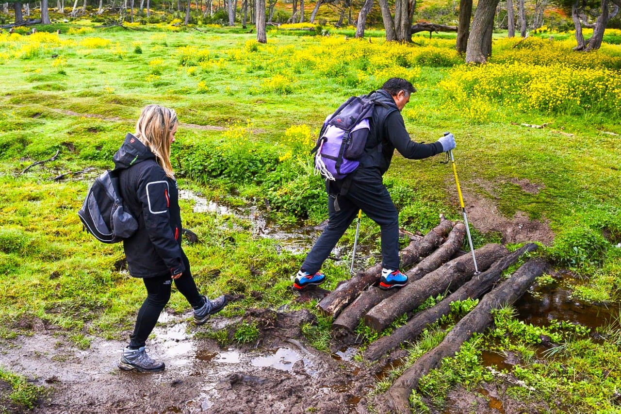 Trekking en TDF: se pidió responsabilidad, a los practicantes de la actividad, antes de salir al terreno.