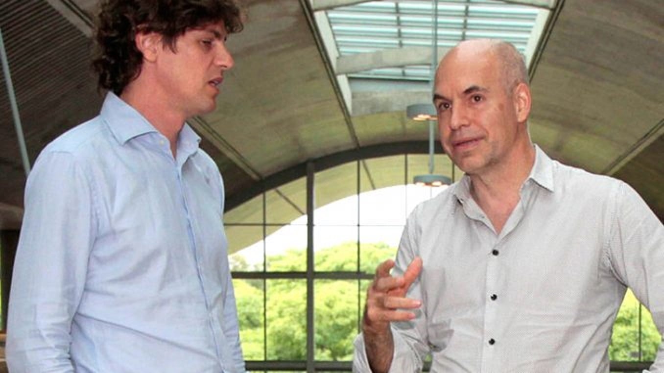 Martín Lousteau y Horacio Rodríguez Larreta. (Foto: Archivo)