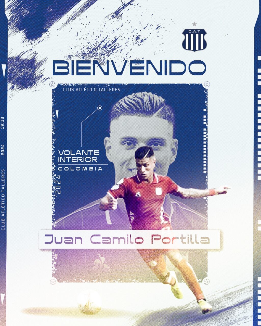 Talleres oficializó la llegada de Juan Camilo Portilla.