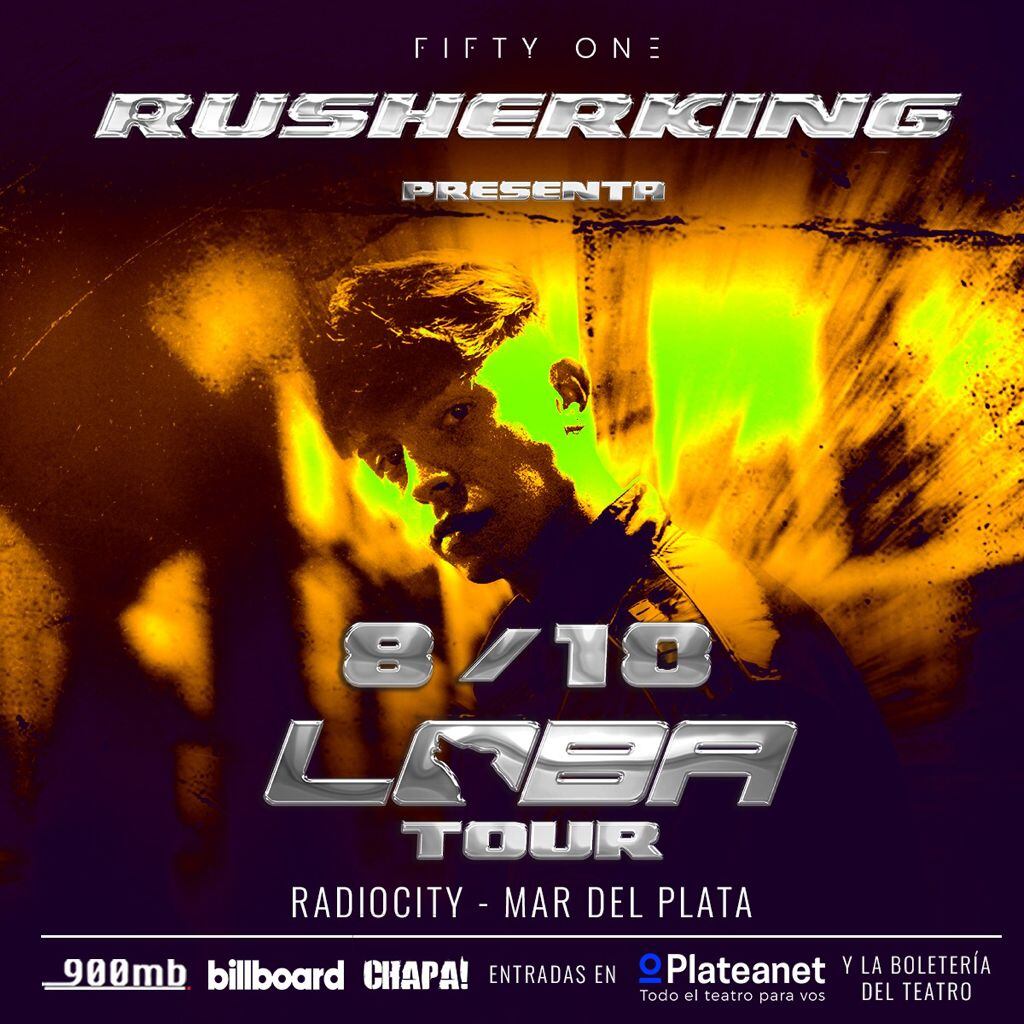 “Loba Tour” Rusherking llega a Mar del Plata, Bahía Blanca y La Plata.