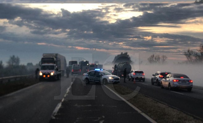 Choque múltiple en Ruta Nacional 12