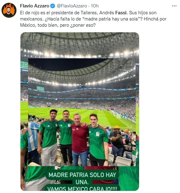 Andrés Fassi y sus hijos, nacidos en México, pero con un posteo considerado provacador.