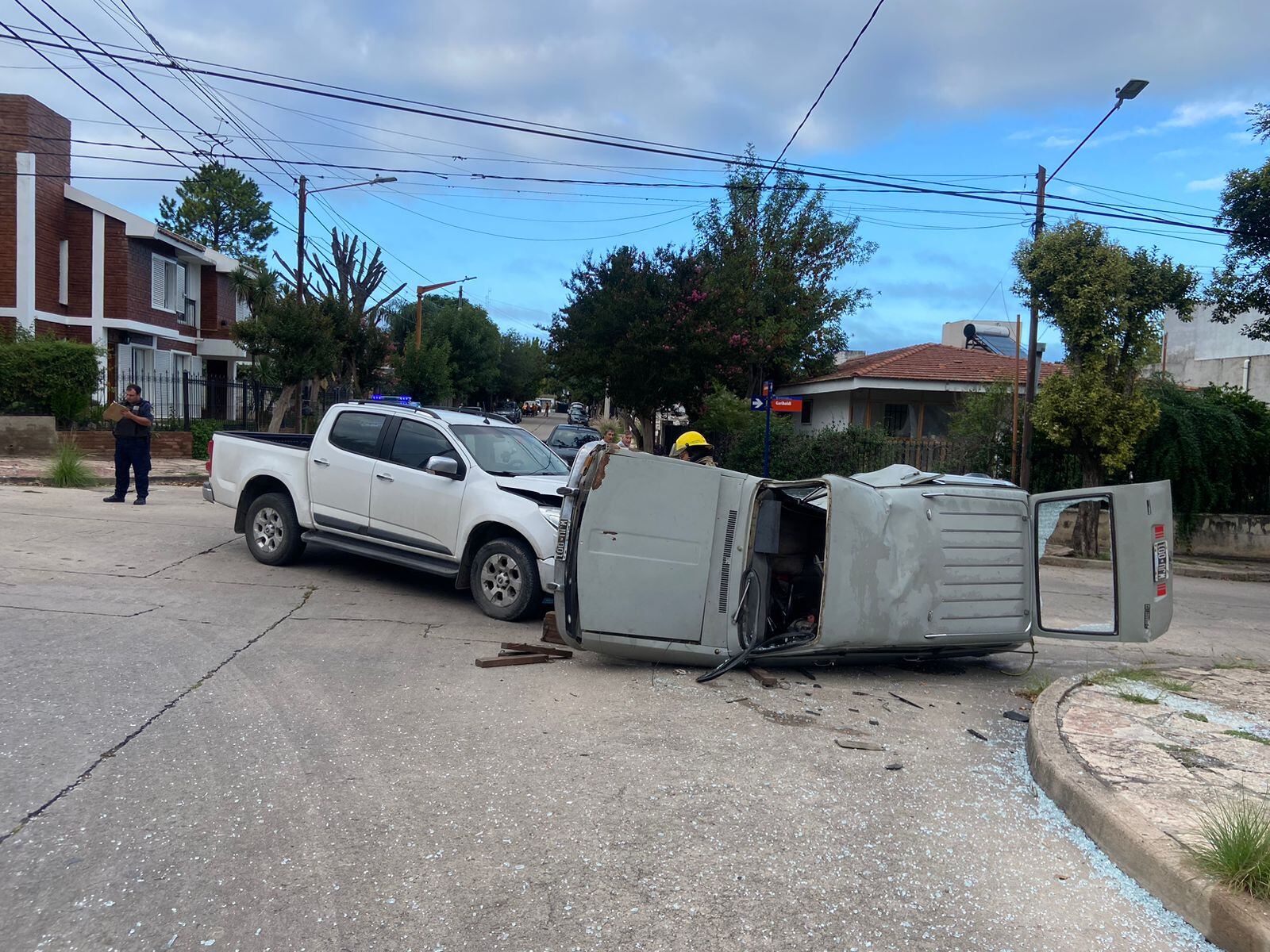 Vuelco en Carlos Paz